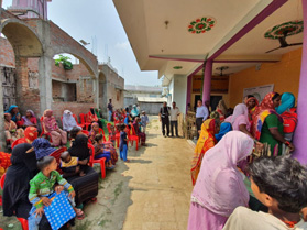 Gifting Humanity arranged for 10 sewing machines for classes for the widows and computers classes for the poor children in the area of Sitamari district Bihar India - 18th October 2019.