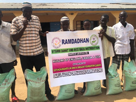 Giftinghumanity and Al-ansaar food pack distribution Sierra-Leone  -22nd may 2019.
