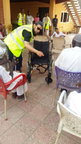 Giftinghumanity wheelchairs distribution at the hospitals khartoum Sudan. 21 june 2019.